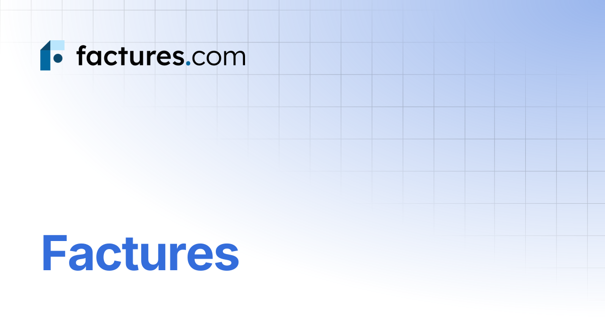 Factures | Factures.com - Documentation